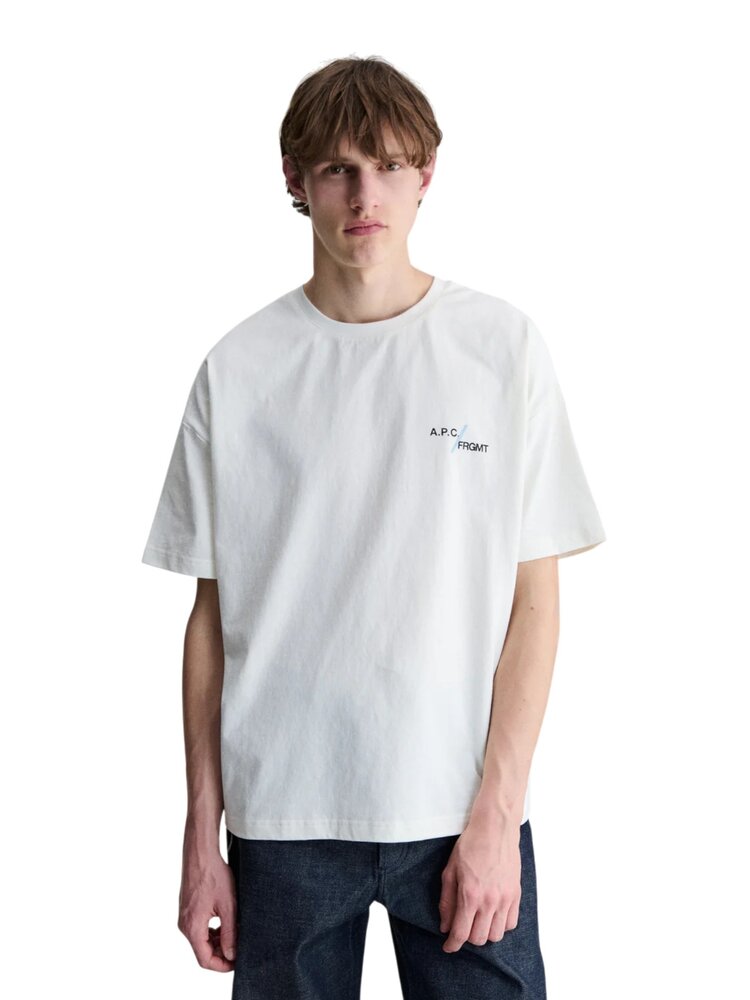 A.P.C. A.P.C. FRGMT. RENONCMENT T-SHIRT BLANC A.P.C. A.P.C. FRGMT. RENONCMENT T-SHIRT BLANC
