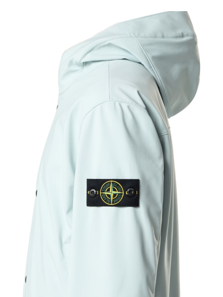 Stone Island STONE ISLAND LIGHT SOFT SHELL-R DUST BLUE Stone Island STONE ISLAND LIGHT SOFT SHELL-R DUST BLUE