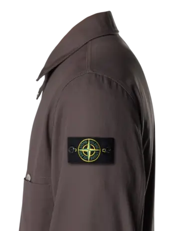 Stone Island STONE ISLAND COTTON CANVAS JACK CHARCOAL GREY Stone Island STONE ISLAND COTTON CANVAS JACK CHARCOAL GREY