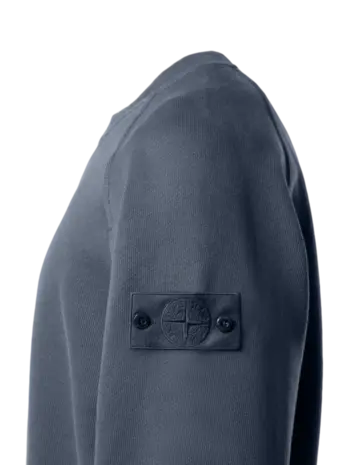 Stone Island STONE ISLAND GHOST HEAVY COTTON SWEATER SLATE BLUE Stone Island STONE ISLAND GHOST HEAVY COTTON SWEATER SLATE BLUE