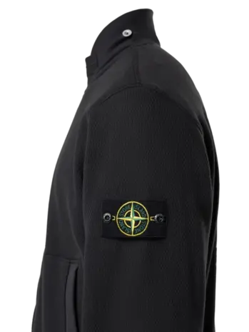 Stone Island STONE ISLAND MESH STITCH ORGANIC COTTON FLEECE SWEATVEST BLACK Stone Island STONE ISLAND MESH STITCH ORGANIC COTTON FLEECE SWEATVEST BLACK