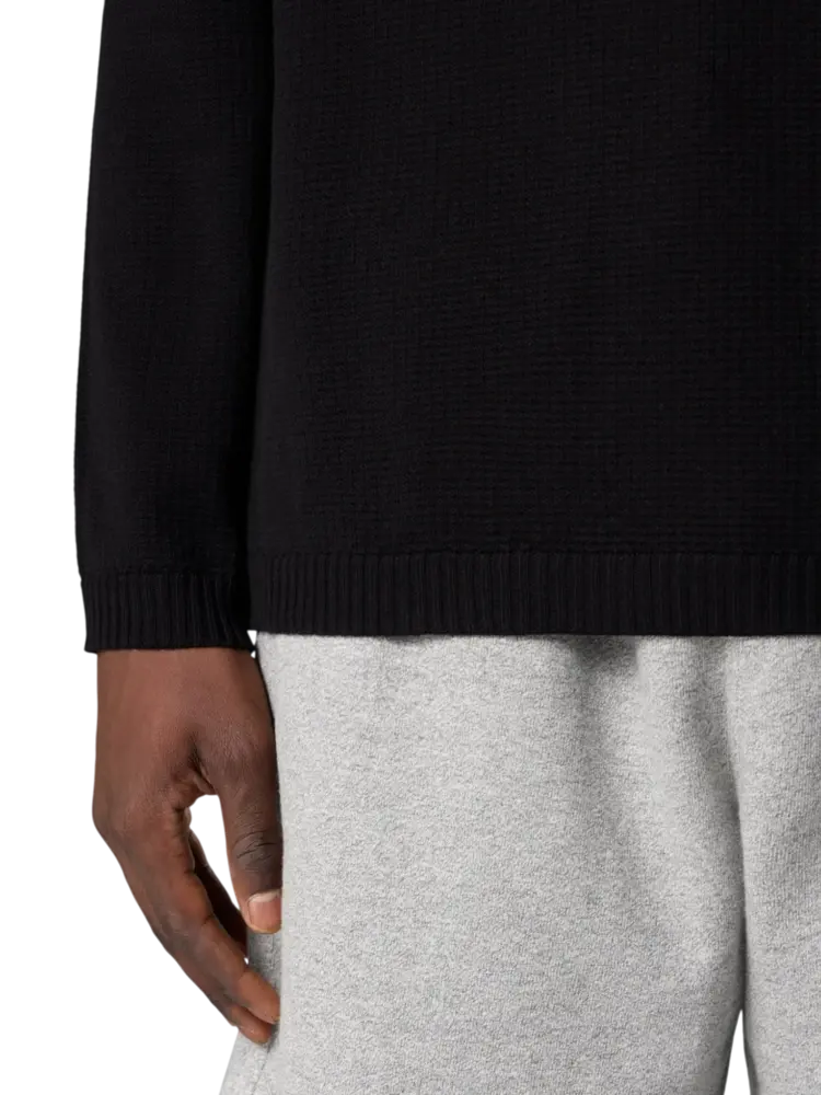 Stone Island STONE ISLAND MICRO STITCH PULLOVER BLACK