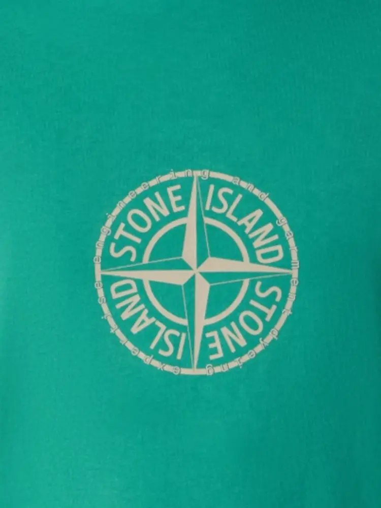 Stone Island STONE ISLAND ORGANIC COTTON JERSEY MALACHITE Stone Island STONE ISLAND ORGANIC COTTON JERSEY MALACHITE