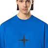 Stone Island STONE ISLAND ORGANIC COTTON T-SHIRT BRIGHT BLUE Stone Island STONE ISLAND ORGANIC COTTON T-SHIRT BRIGHT BLUE