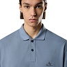 Stone Island STONE ISLAND 50/2 ORGANIC COTTON POLO BLUE Stone Island STONE ISLAND 50/2 ORGANIC COTTON POLO BLUE