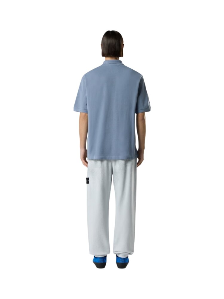 Stone Island STONE ISLAND 50/2 ORGANIC COTTON POLO BLUE Stone Island STONE ISLAND 50/2 ORGANIC COTTON POLO BLUE