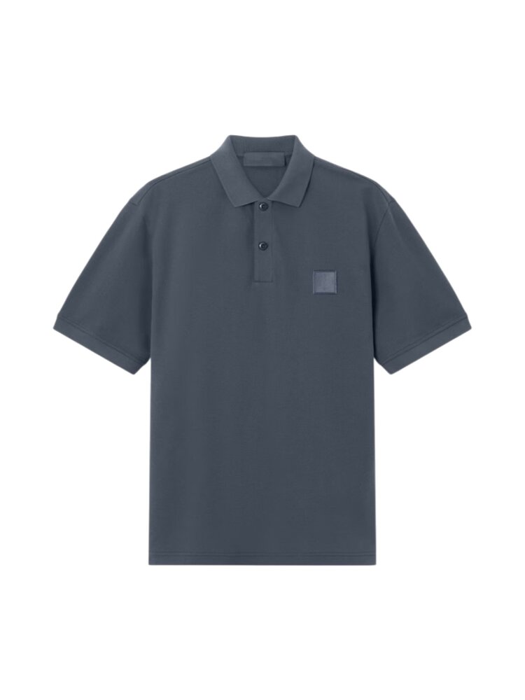 Stone Island STONE ISLAND GHOST 50/2 ORGANIC COTTON POLO SLATE BLUE Stone Island STONE ISLAND GHOST 50/2 ORGANIC COTTON POLO SLATE BLUE