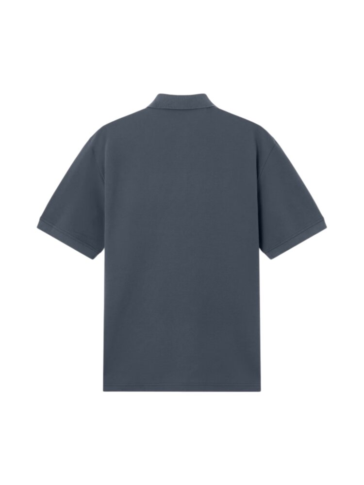 Stone Island STONE ISLAND GHOST 50/2 ORGANIC COTTON POLO SLATE BLUE Stone Island STONE ISLAND GHOST 50/2 ORGANIC COTTON POLO SLATE BLUE