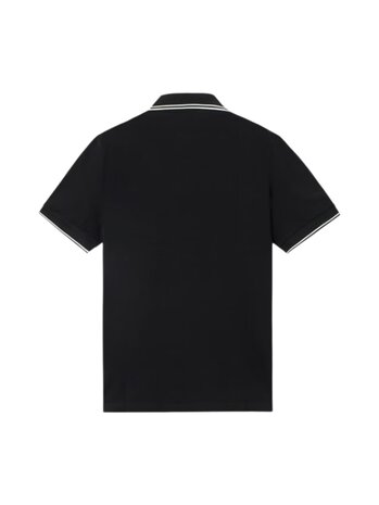 Stone Island STONE ISLAND ORGANIC COTTON POLO BLACK Stone Island STONE ISLAND ORGANIC COTTON POLO BLACK
