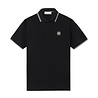 Stone Island STONE ISLAND ORGANIC COTTON POLO BLACK Stone Island STONE ISLAND ORGANIC COTTON POLO BLACK