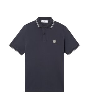 Stone Island STONE ISLAND COTTON ORGANIC POLO NAVY Stone Island STONE ISLAND COTTON ORGANIC POLO NAVY