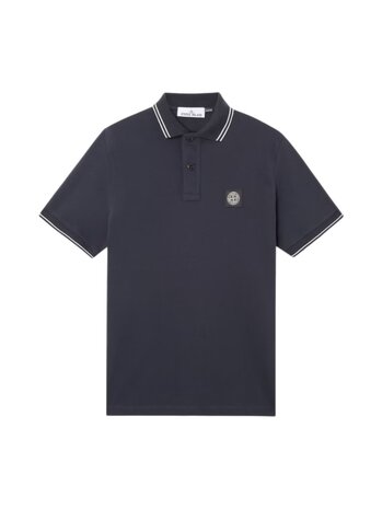 Stone Island STONE ISLAND COTTON ORGANIC POLO NAVY Stone Island STONE ISLAND COTTON ORGANIC POLO NAVY