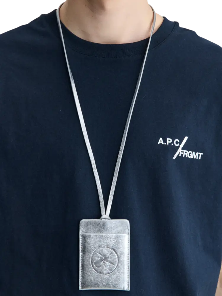 A.P.C. A.P.C. FRGMT. DOUGH CARDHOLDER ARGENT SILVER GREY A.P.C. A.P.C. FRGMT. DOUGH CARDHOLDER ARGENT SILVER GREY