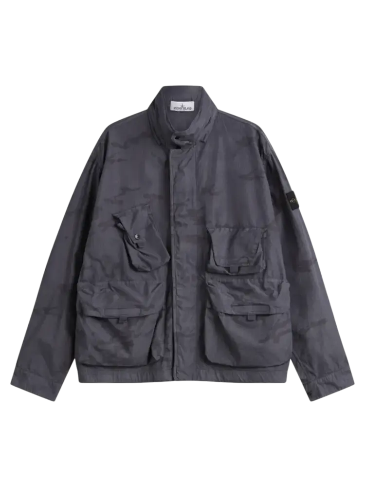 Stone Island STONE ISLAND FADED CAMO RIPSTOP-TC JACKET GREY Stone Island STONE ISLAND FADED CAMO RIPSTOP-TC JACKET GREY