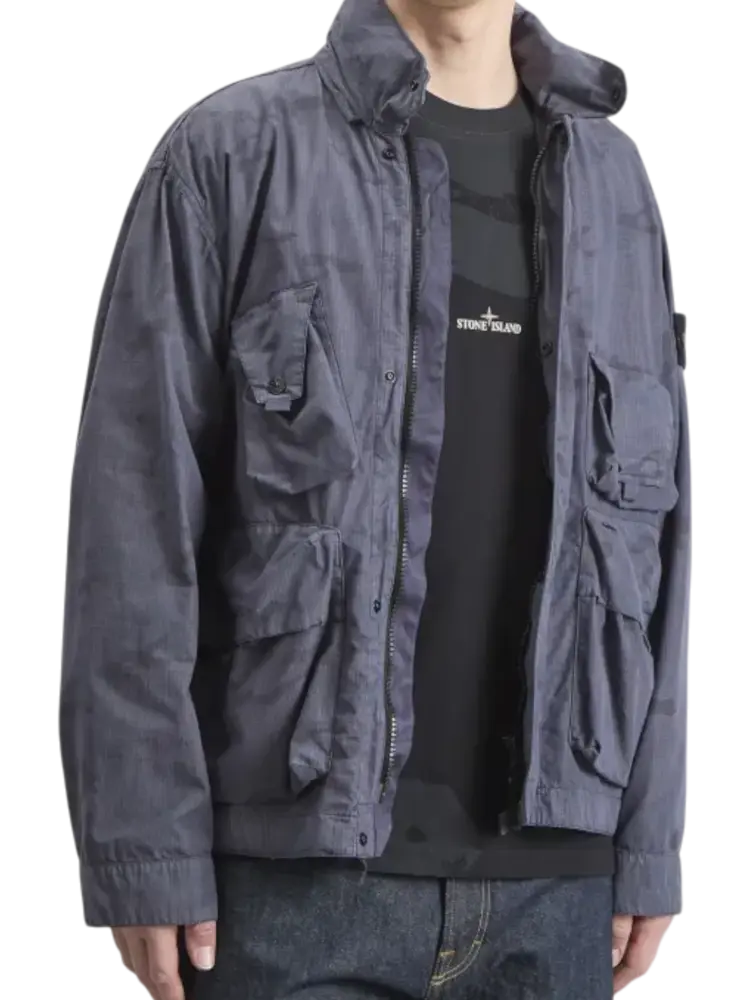 Stone Island STONE ISLAND FADED CAMO RIPSTOP-TC JACKET GREY Stone Island STONE ISLAND FADED CAMO RIPSTOP-TC JACKET GREY