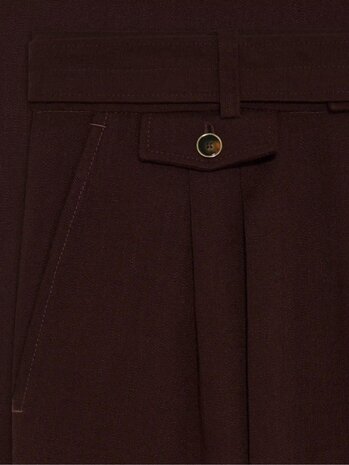 Drole De Monsieur DRÔLE DE MONSIEUR VISCOSE PANTS BROWN