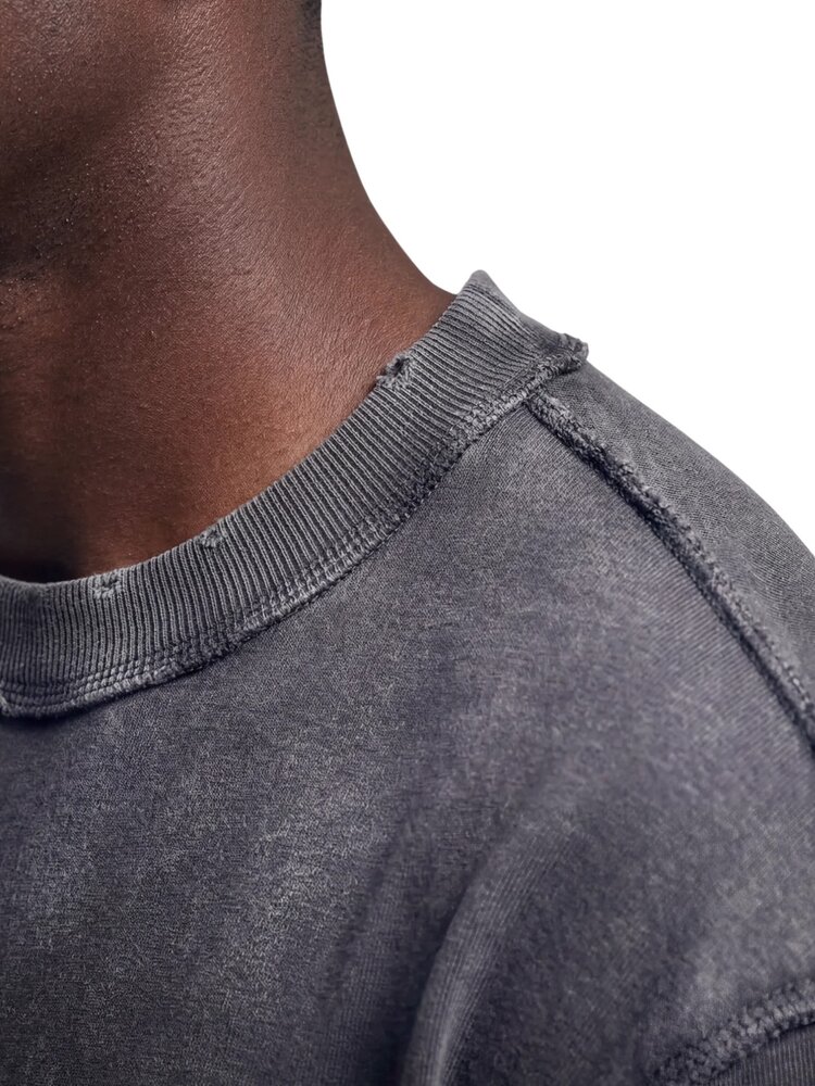 Brams Fruit BRAM'S FRUIT DISTRESSED LEAF LONGSLEEVE T-SHIRT CHARCOAL