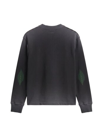 Brams Fruit BRAM'S FRUIT DISTRESSED LEAF LONGSLEEVE T-SHIRT CHARCOAL