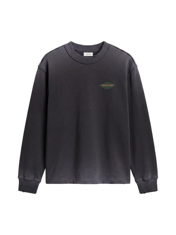 Brams Fruit BRAM'S FRUIT DISTRESSED LEAF LONGSLEEVE T-SHIRT CHARCOAL