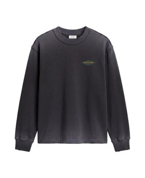 Brams Fruit BRAM'S FRUIT DISTRESSED LEAF LONGSLEEVE T-SHIRT CHARCOAL