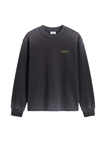 Brams Fruit BRAM'S FRUIT DISTRESSED LEAF LONGSLEEVE T-SHIRT CHARCOAL