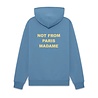 Drole De Monsieur DRÔLE DE MONSIEUR SLOGAN HOODIE ATLANTIC BLUE Drole De Monsieur DRÔLE DE MONSIEUR SLOGAN HOODIE ATLANTIC BLUE