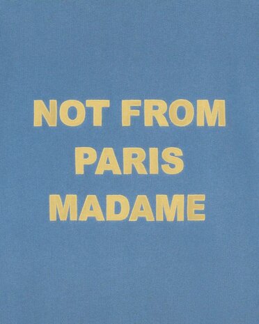 Drole De Monsieur DRÔLE DE MONSIEUR SLOGAN HOODIE ATLANTIC BLUE Drole De Monsieur DRÔLE DE MONSIEUR SLOGAN HOODIE ATLANTIC BLUE