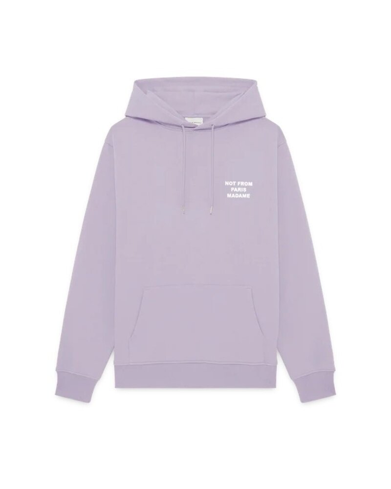 Drole De Monsieur DRÔLE DE MONSIEUR SLOGAN HOODIE LAVENDER Drole De Monsieur DRÔLE DE MONSIEUR SLOGAN HOODIE LAVENDER