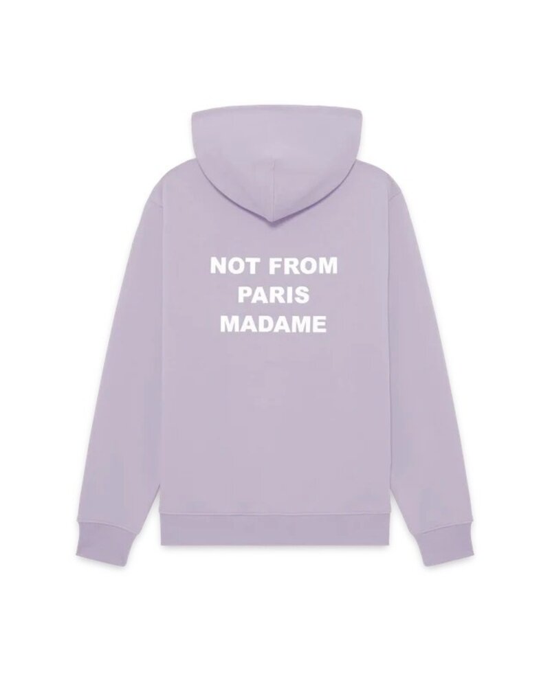 Drole De Monsieur DRÔLE DE MONSIEUR SLOGAN HOODIE LAVENDER Drole De Monsieur DRÔLE DE MONSIEUR SLOGAN HOODIE LAVENDER
