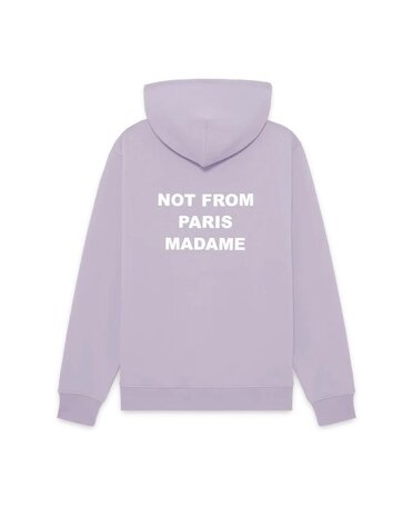 Drole De Monsieur DRÔLE DE MONSIEUR SLOGAN HOODIE LAVENDER Drole De Monsieur DRÔLE DE MONSIEUR SLOGAN HOODIE LAVENDER