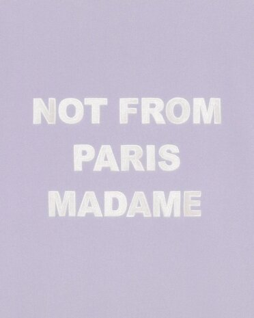 Drole De Monsieur DRÔLE DE MONSIEUR SLOGAN HOODIE LAVENDER Drole De Monsieur DRÔLE DE MONSIEUR SLOGAN HOODIE LAVENDER