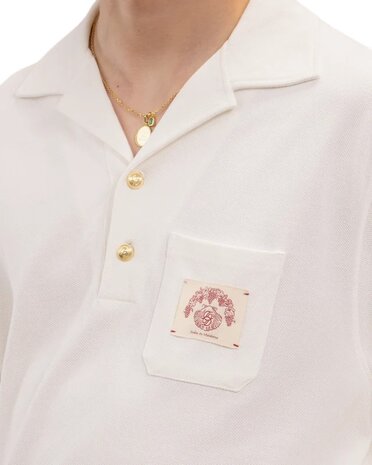 Drole De Monsieur DRÔLE DE MONSIEUR SHELL POLO OFF WHITE Drole De Monsieur DRÔLE DE MONSIEUR SHELL POLO OFF WHITE