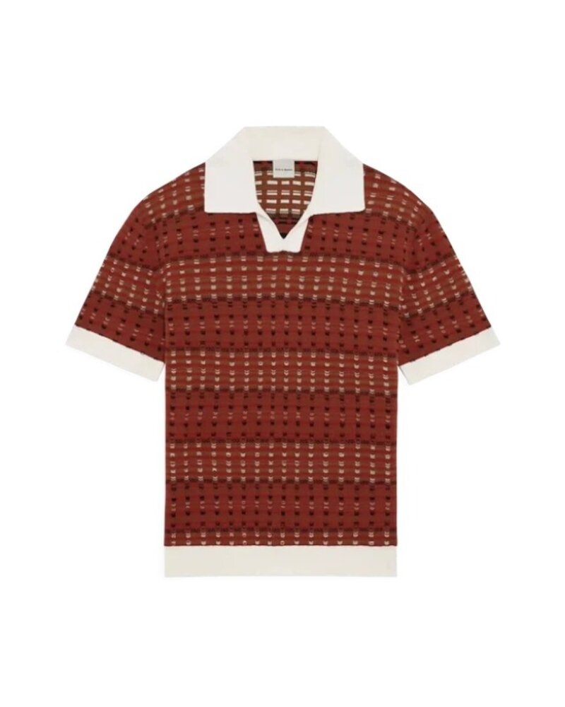 Drole De Monsieur DRÔLE DE MONSIEUR COOGIE POLO DARK RED Drole De Monsieur DRÔLE DE MONSIEUR COOGIE POLO DARK RED