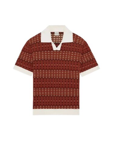 Drole De Monsieur DRÔLE DE MONSIEUR COOGIE POLO DARK RED Drole De Monsieur DRÔLE DE MONSIEUR COOGIE POLO DARK RED