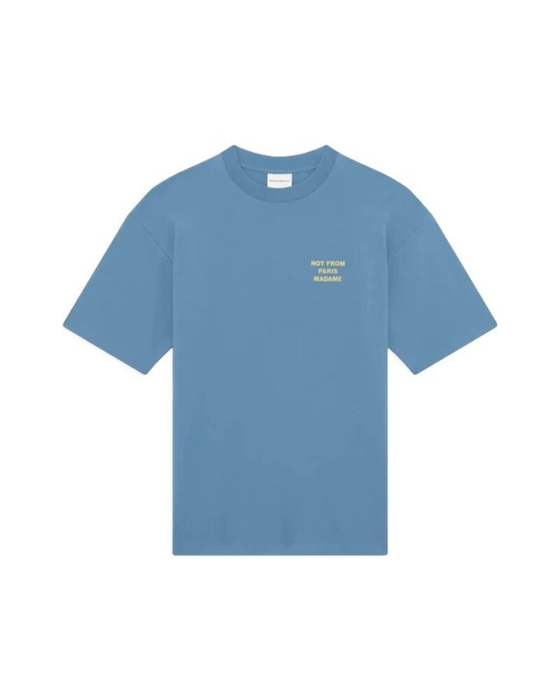 Drole De Monsieur DRÔLE DE MONSIEUR SLOGAN T-SHIRT ATLANTIC BLUE Drole De Monsieur DRÔLE DE MONSIEUR SLOGAN T-SHIRT ATLANTIC BLUE