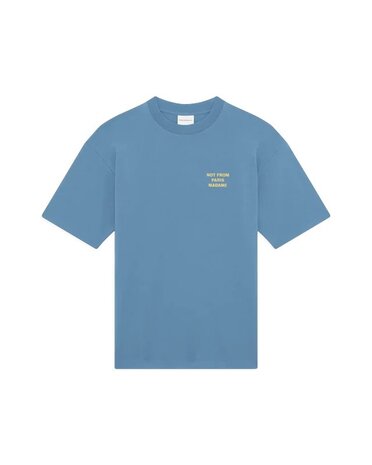 Drole De Monsieur DRÔLE DE MONSIEUR SLOGAN T-SHIRT ATLANTIC BLUE Drole De Monsieur DRÔLE DE MONSIEUR SLOGAN T-SHIRT ATLANTIC BLUE