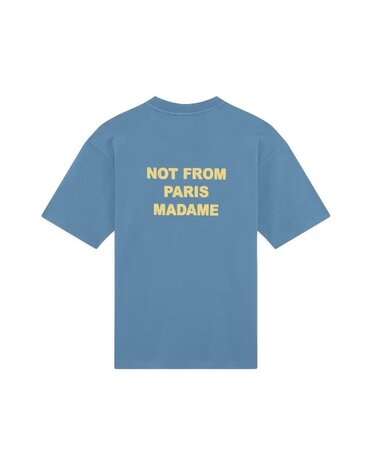 Drole De Monsieur DRÔLE DE MONSIEUR SLOGAN T-SHIRT ATLANTIC BLUE Drole De Monsieur DRÔLE DE MONSIEUR SLOGAN T-SHIRT ATLANTIC BLUE