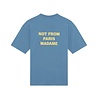 Drole De Monsieur DRÔLE DE MONSIEUR SLOGAN T-SHIRT ATLANTIC BLUE Drole De Monsieur DRÔLE DE MONSIEUR SLOGAN T-SHIRT ATLANTIC BLUE