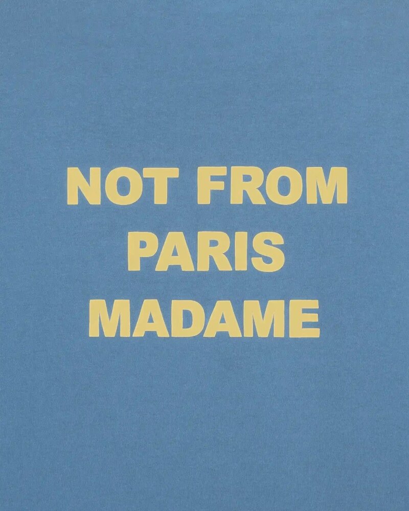 Drole De Monsieur DRÔLE DE MONSIEUR SLOGAN T-SHIRT ATLANTIC BLUE Drole De Monsieur DRÔLE DE MONSIEUR SLOGAN T-SHIRT ATLANTIC BLUE