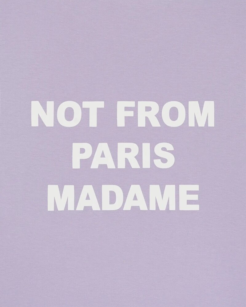 Drole De Monsieur DRÔLE DE MONSIEUR SLOGAN T-SHIRT LAVANDER Drole De Monsieur DRÔLE DE MONSIEUR SLOGAN T-SHIRT LAVANDER
