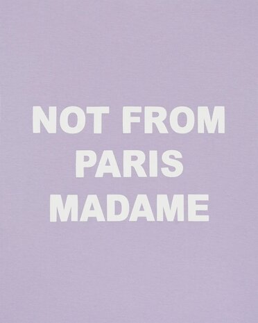 Drole De Monsieur DRÔLE DE MONSIEUR SLOGAN T-SHIRT LAVANDER Drole De Monsieur DRÔLE DE MONSIEUR SLOGAN T-SHIRT LAVANDER