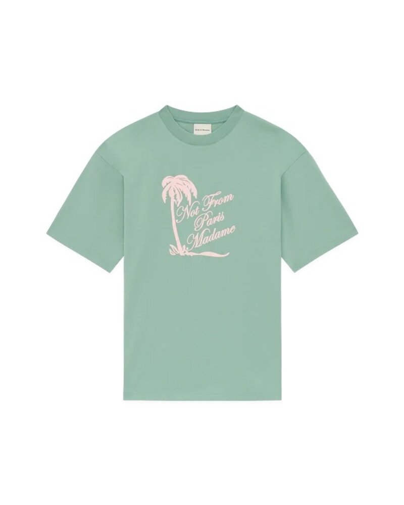 Drole De Monsieur DRÔLE DE MONSIEUR PALMIERS T-SHIRT WATER GREEN Drole De Monsieur DRÔLE DE MONSIEUR PALMIERS T-SHIRT WATER GREEN
