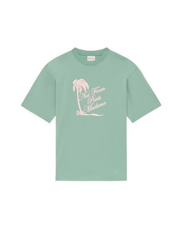 Drole De Monsieur DRÔLE DE MONSIEUR PALMIERS T-SHIRT WATER GREEN Drole De Monsieur DRÔLE DE MONSIEUR PALMIERS T-SHIRT WATER GREEN