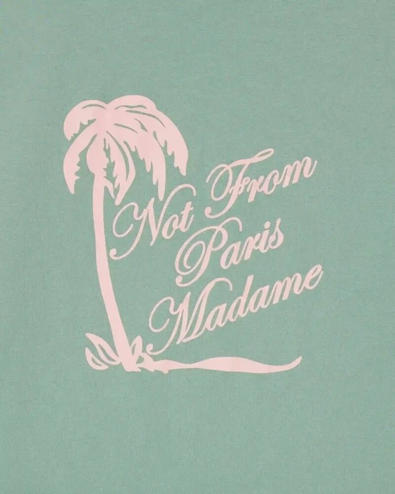 Drole De Monsieur DRÔLE DE MONSIEUR PALMIERS T-SHIRT WATER GREEN Drole De Monsieur DRÔLE DE MONSIEUR PALMIERS T-SHIRT WATER GREEN