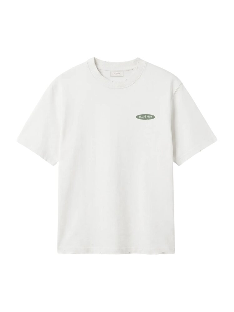 Brams Fruit BRAM'S FRUIT DISTRESSED F*CK OFF T-SHIRT WHITE Brams Fruit BRAM'S FRUIT DISTRESSED F*CK OFF T-SHIRT WHITE