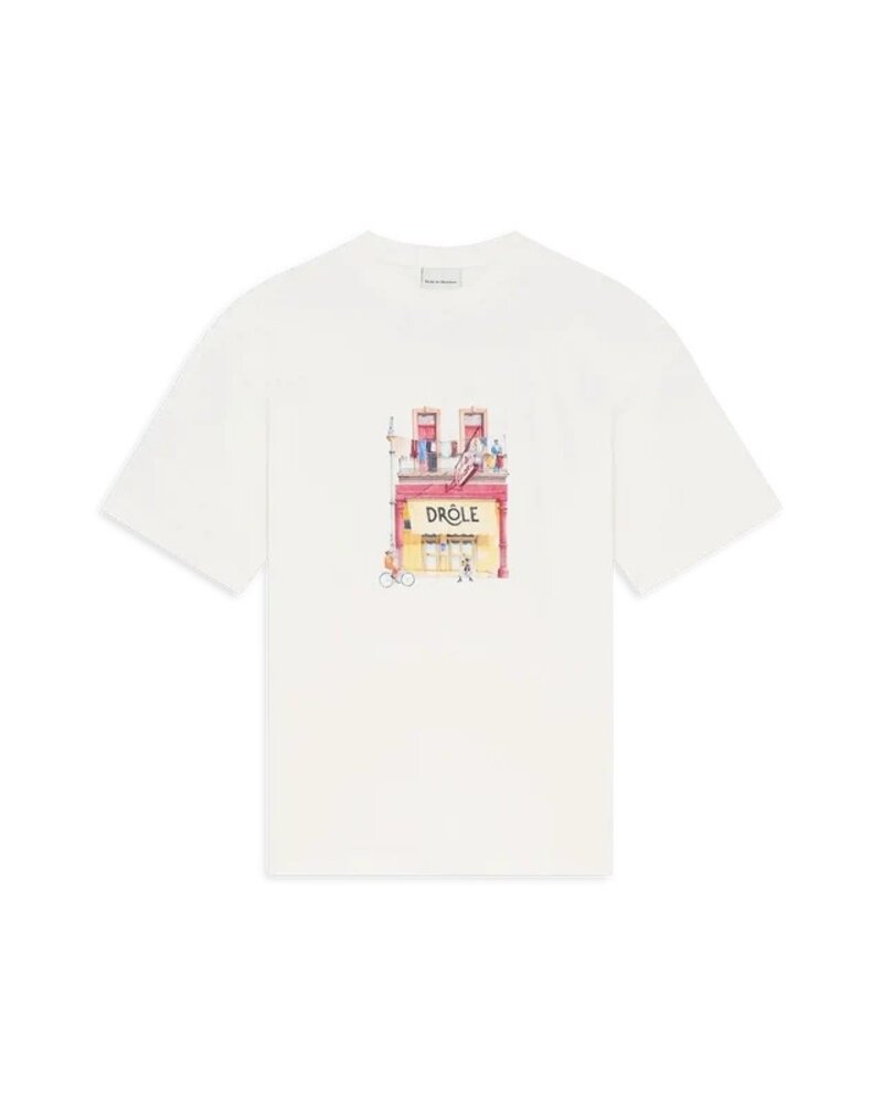 Drole De Monsieur DRÔLE DE MONSIEUR CAFE T-SHIRT OFF WHITE Drole De Monsieur DRÔLE DE MONSIEUR CAFE T-SHIRT OFF WHITE