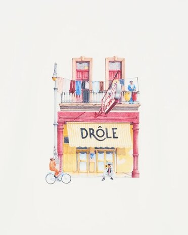 Drole De Monsieur DRÔLE DE MONSIEUR CAFE T-SHIRT OFF WHITE Drole De Monsieur DRÔLE DE MONSIEUR CAFE T-SHIRT OFF WHITE