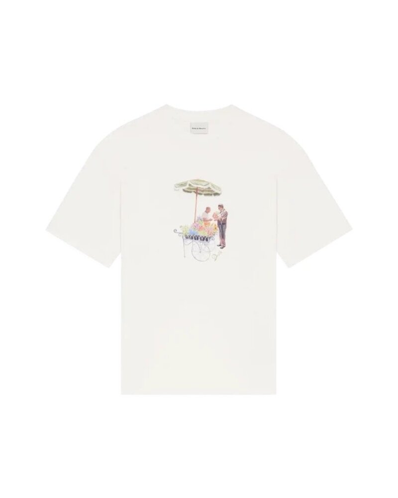 Drole De Monsieur DRÔLE DE MONSIEUR FLEURISTE T-SHIRT OFF WHITE Drole De Monsieur DRÔLE DE MONSIEUR FLEURISTE T-SHIRT OFF WHITE