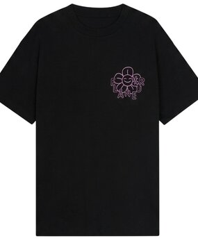 FLÂNEUR HAPPY FLOWER TEE BLACK