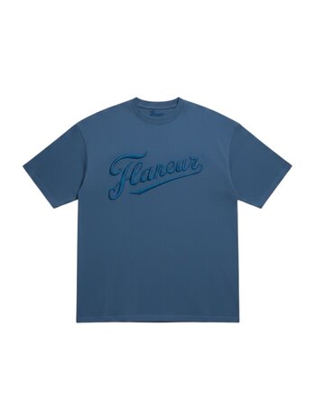 FLÂNEUR EMBROIDERED LOGO TEE NAVY FLÂNEUR EMBROIDERED LOGO TEE NAVY